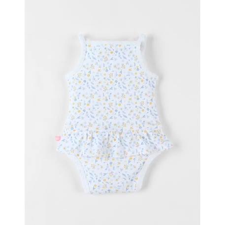 Body jupette imprimé fleuri sans manches éru BLANC 2 - vertbaudet enfant 