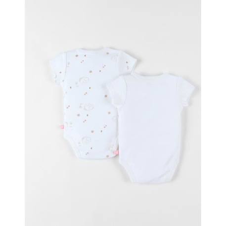 Ensemble de 2 bodies naissance éléphant en coton BLANC 2 - vertbaudet enfant 