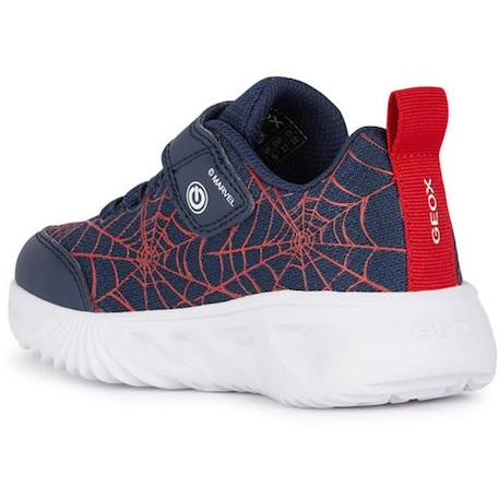 Baskets de sport pour garçon GEOX ASSISTE MARVEL J45DZD - Rouge marine - Licence Spiderman ROUGE 3 - vertbaudet enfant 