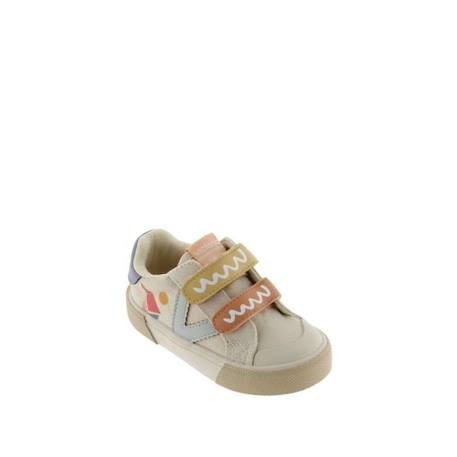 Baskets enfant Victoria Tribu - Beige - Scratch - Smiley BEIGE 3 - vertbaudet enfant 