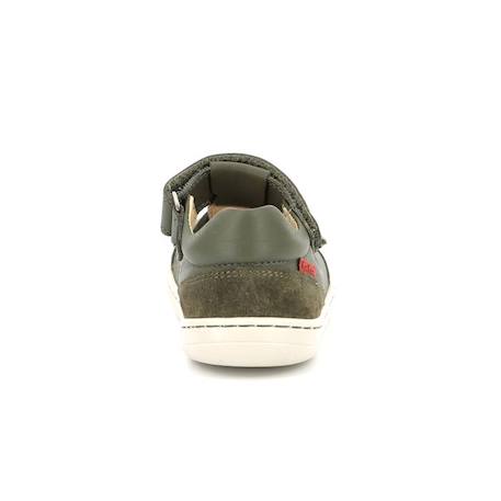 KICKERS Baskets basses Kickbloom kaki BLEU+VERT 7 - vertbaudet enfant 