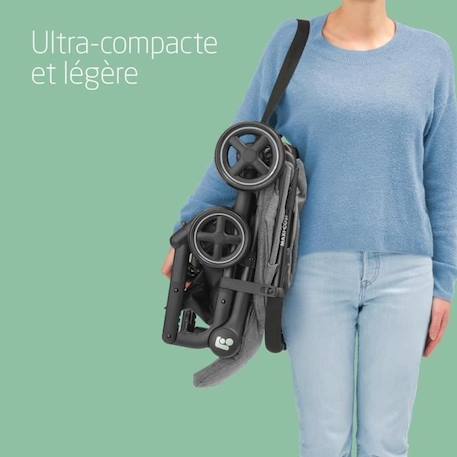 MAXI-COSI Poussette canne ultra compacte Lara 2, de la naissance à 4 ans, jusqu'à 22kg, pliage facile, Select Grey GRIS 3 - vertbaudet enfant 