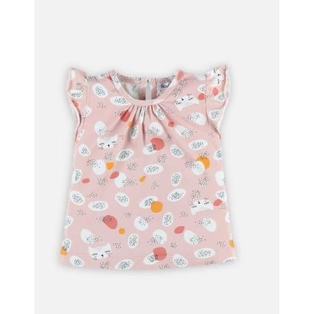 T-shirt manches courtes impirimé ROSE 1 - vertbaudet enfant 