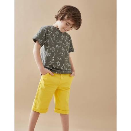 Bermuda en twill JAUNE 1 - vertbaudet enfant 