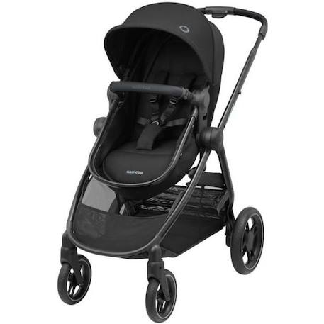 MAXI-COSI Poussette 2 en 1  Zelia 3, nacelle intégrée, 4 roues, Essential Black NOIR 1 - vertbaudet enfant 