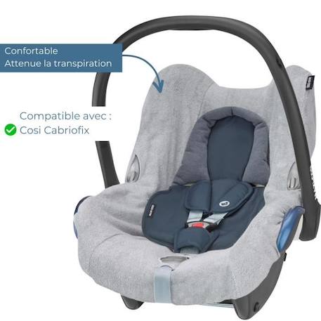 MAXI-COSI Housse éponge pour Cosi Cabriofix - Fresh Grey GRIS 2 - vertbaudet enfant 