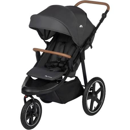 Bebeconfort Cloudy Poussette 3 roues Tout Terrain, 0 à 4 ans (22kg max) Inclinable, Pliage rapide, Guidon réglable, Mineral NOIR 1 - vertbaudet enfant 