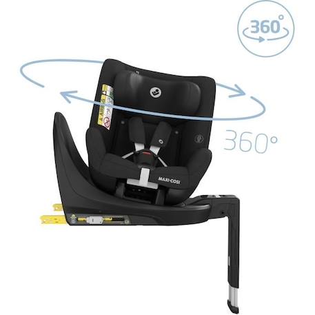 MAXI COSI Siège auto Mica Eco i-Size, Groupe 0+/1, pivotant 360°, Isofix, de 3 mois à 4 ans, Authentic Black NOIR 3 - vertbaudet enfant 