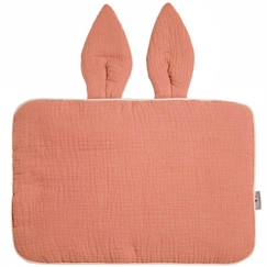 Oreiller plat lapin en gaze de coton - SEVIRA KIDS - Jeanne Terracotta TU - Bébé - Nomade - 25x35 cm  - vertbaudet enfant