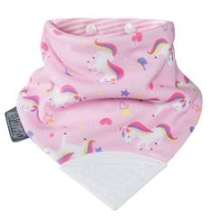 Bavoir bandana avec embout de dentition - Licorne  - vertbaudet enfant