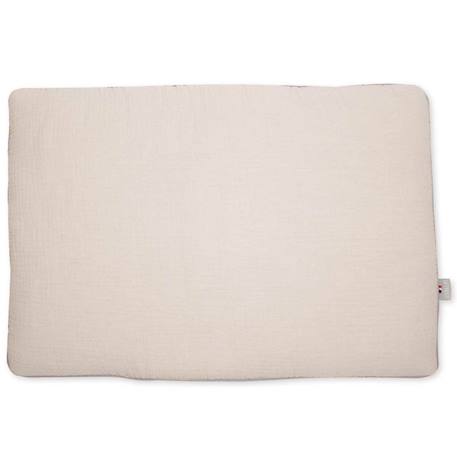 Oreiller plat en gaze de coton - SEVIRA KIDS - Jeanne Beige - 35 x 40 cm - Made in France BEIGE 1 - vertbaudet enfant 