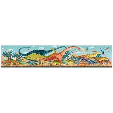 Puzzle Panoramique Dino 100 Pièces - Janod - Gamme Dino - Animaux - Fabrication Française - FSCTM ORANGE 2 - vertbaudet enfant 