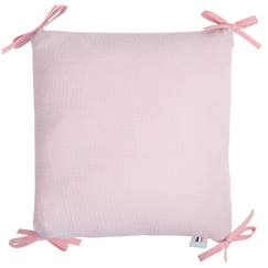 Taies de coussin pour tour de lit modulable en gaze de coton - SEVIRA KIDS - Jeanne - Rose  - vertbaudet enfant