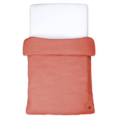 Housse de couette en gaze de coton, Jeanne Terracotta 90x120 cm ORANGE 1 - vertbaudet enfant 