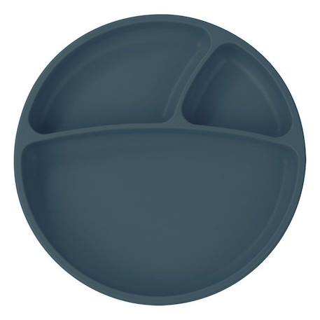 Assiette bébé à ventouse en silicone - Bleu Marine BLEU 1 - vertbaudet enfant 