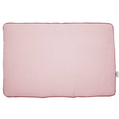 Oreiller plat en gaze de coton - SEVIRA KIDS - Jeanne - Enfant - Rose - 60 x 40 cm ROSE 1 - vertbaudet enfant 