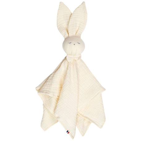 Doudou plat Lapin personnalisable Jeanne - SEVIRA KIDS - Écru - Mixte - 50 cm x 50 cm BLANC 1 - vertbaudet enfant 