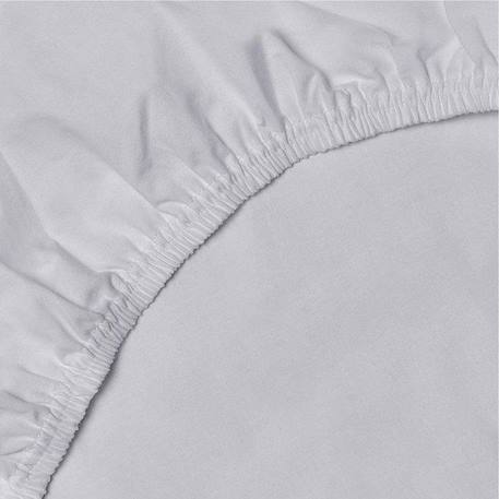 Drap-housse en coton, Coton uni GRIS 2 - vertbaudet enfant 