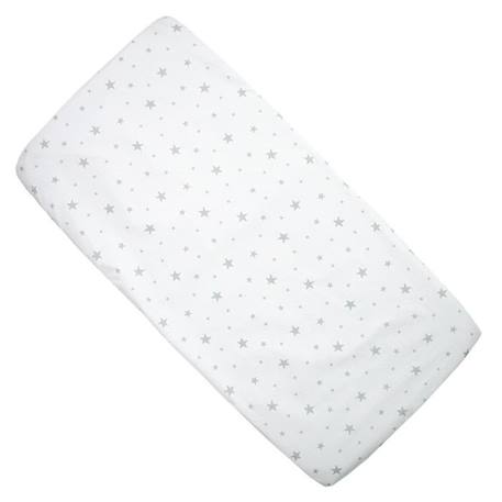 Drap housse berceau en coton Stella - Multicolore - 40 x 80 cm - SEVIRA KIDS BLANC 1 - vertbaudet enfant 