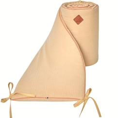 -Tour de lit universel en gaze de coton - SEVIRA KIDS - Jeanne - Beige - Bébé - Mixte - Biscuit