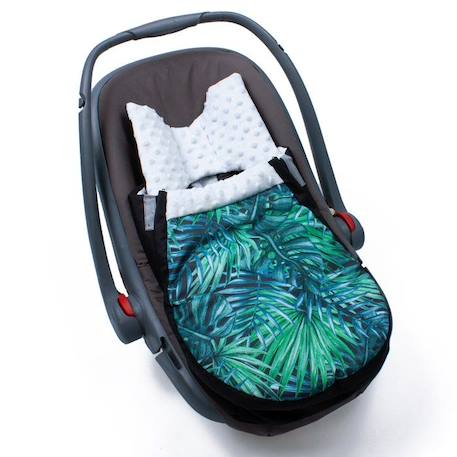 Chanceliére imperméable avec cale-tÍte bébé - URBAN TROPICOSY VERT 2 - vertbaudet enfant 