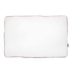 -Oreiller plat en gaze de coton - SEVIRA KIDS - Jeanne - Blanc - Enfant - 60 x 40 cm