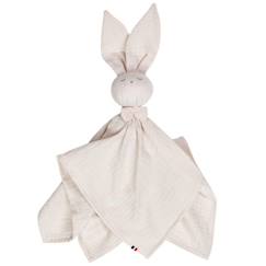 Jouet-Doudou plat Lapin Jeanne - Beige - Sevira Kids - 50x50 cm