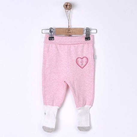 Pantalon bébé à pieds en coton bio - SEVIRA KIDS - ACTIVE - Rose - Regular - Taille standard - Femme ROSE 2 - vertbaudet enfant 