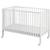 Lit bébé à barreaux pliable - Marque - Modèle - Hêtre massif - Blanc - Matelas inclus BLANC 1 - vertbaudet enfant 