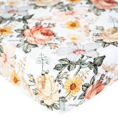 Drap-housse en coton, Néo Vintage Multicolore 90x190  - vertbaudet enfant