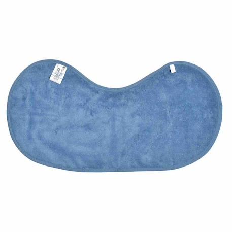 Bavoir d'épaule en gaze de coton et bambou Denim 56 x 28 cm BLEU 2 - vertbaudet enfant 