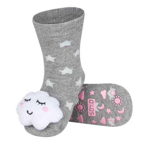 Sevira Kids ot de 3 paires de chaussettes d'éveil Céleste multicolore BLANC 2 - vertbaudet enfant 