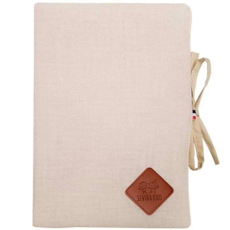 Protège carnet de santé en gaze de coton, Jeanne Beige TU BEIGE 1 - vertbaudet enfant 