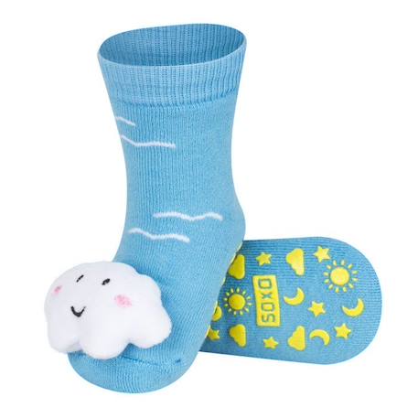 Sevira Kids ot de 3 paires de chaussettes d'éveil - Céleste - Bleu BLEU 2 - vertbaudet enfant 