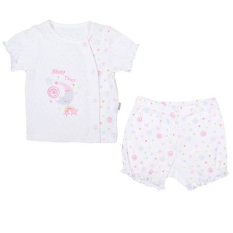 Ensemble t-shirt et short bébé en coton bio, Dreams ROSE 1 - vertbaudet enfant 