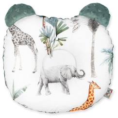 Coussin anti tête plate réversible en minky - Safari Vert - 30 cm x 25 cm - Bébé - SEVIRA KIDS  - vertbaudet enfant