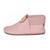 Chaussons bébé en cuir souple - SEVIRA KIDS - OURSON - Rose - Bébé - Matériaux écologiques ROSE 2 - vertbaudet enfant 