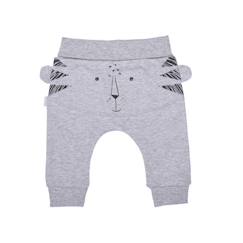 -Pantalon bébé en coton biologique, TIGROU Gris