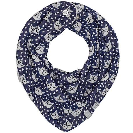 Bavoir bandana réversible - SEVIRA KIDS - Eli - Rose - Automne / Hiver - Décontractée BLEU 1 - vertbaudet enfant 