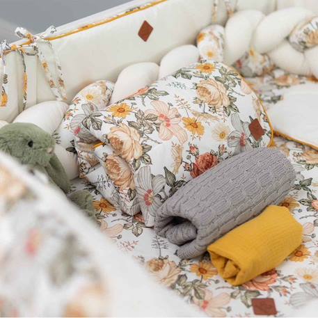 Parure de lit bébé en coton - SEVIRA KIDS - Néo Vintage - Blanc - Rectangulaire - Autres motifs BLANC 3 - vertbaudet enfant 