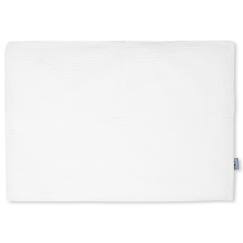 Linge de maison et décoration-Linge de lit bébé-Taie d'oreiller-Taie d'oreiller en gaze de coton Jeanne - SEVIRA KIDS - Blanc - Rectangulaire - 35 x 40 cm