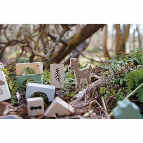 Jouet d'éveil Cubes de construction animaux de la forêt Multicolore TU VERT 3 - vertbaudet enfant 