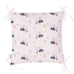 -Sevira Kids - Taies de coussin pour tour de lit modulable, FAIRY FLORE Rose TU