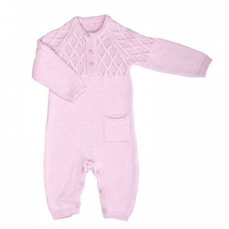 Bébé-Sevira Kids - Combinaison bébé en tricot de coton bio LOAN - Bleu