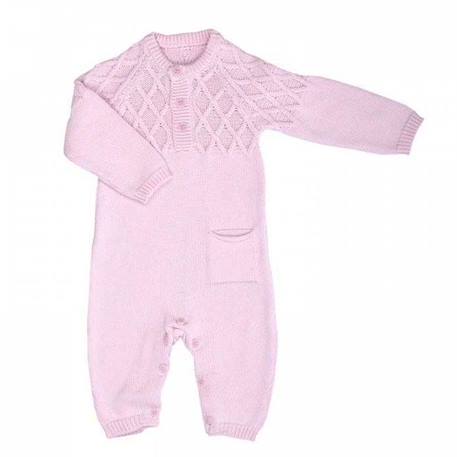 Bébé-Salopette, combinaison-Sevira Kids - Combinaison bébé en tricot de coton bio LOAN - Bleu