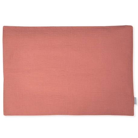 Taie d'oreiller unie en double gaze de coton ORANGE 1 - vertbaudet enfant 