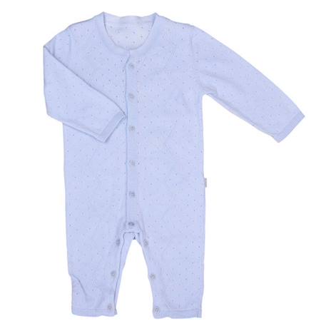 Combinaison bébé en tricot de coton bio BEIGE+BLEU+BLEU+ROSE 9 - vertbaudet enfant 