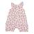 Combishort bébé fille en coton bio, Fleurs BLANC 2 - vertbaudet enfant 