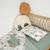 Sevira Kids - Taie d'oreiller en coton réversible Safari - Vert de gris - 35 x 40 cm MULTICOLORE 2 - vertbaudet enfant 
