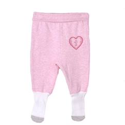 -Pantalon bébé à pieds en coton bio, ACTIVE